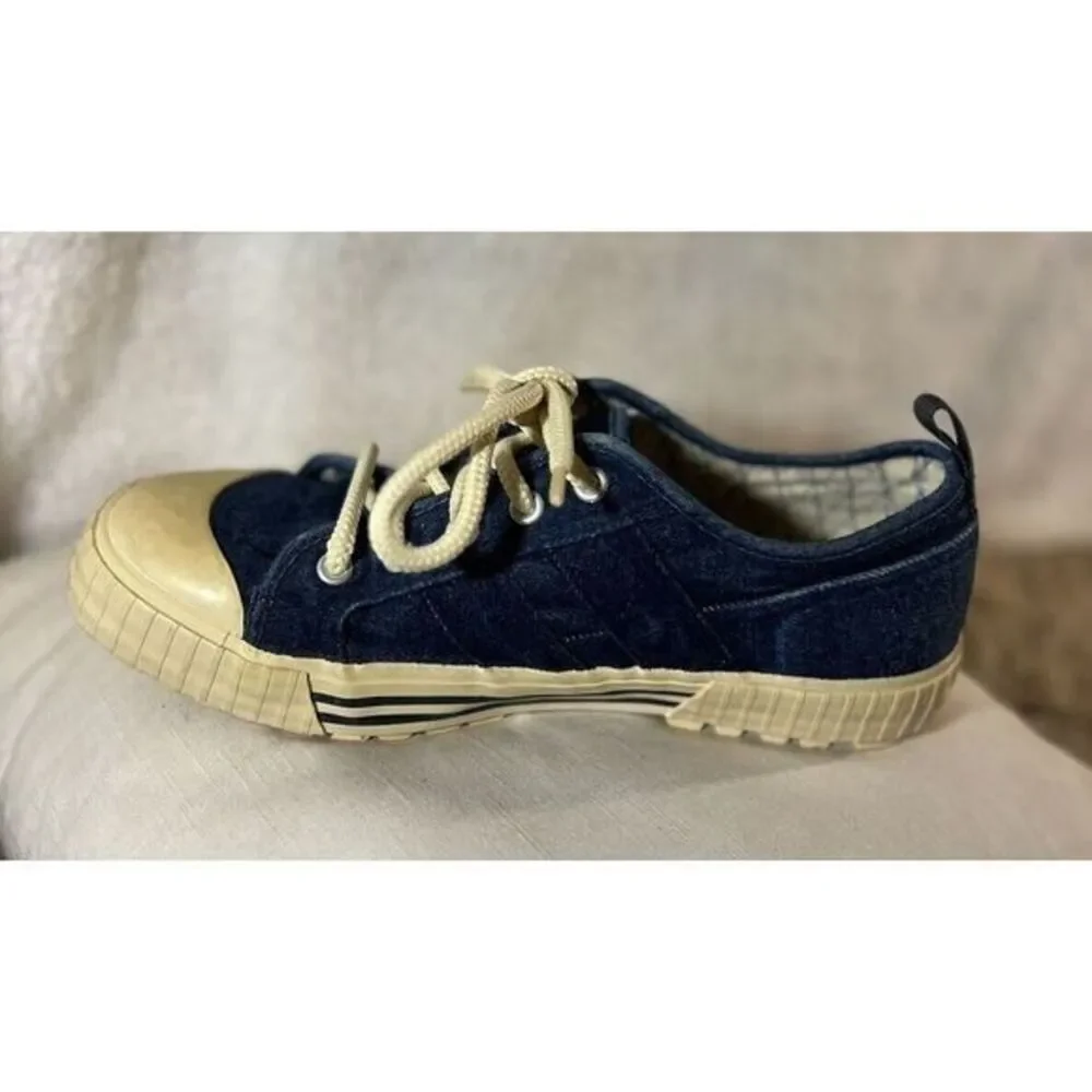 Vintage Nautica Denim Jean Lace Up‎ Shoes Size 8 Y2K Chunky Sole